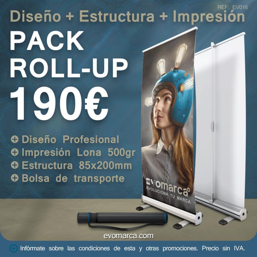 Promoción pack roll-up 190€